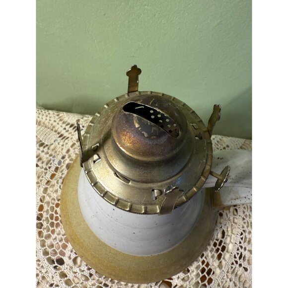Vintage 70's Stoneware Art Pottery Hurricane Lamp - Picture 7 of 10
